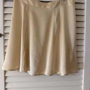 Reformation Cream A-Line Skirt
